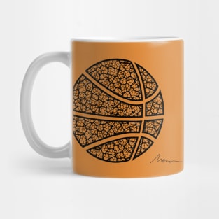 Basketball leaf pattern Mug
